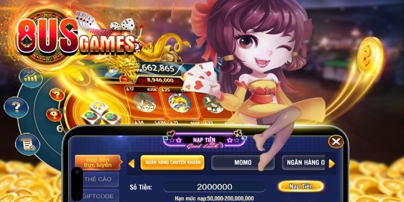 Điều kiện yêu cầu để thực hiện lệnh nạp tiền 8US