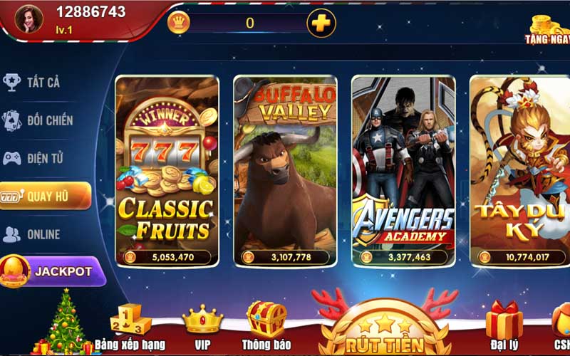 Kho trò chơi nổ hũ hấp dẫn của cổng game