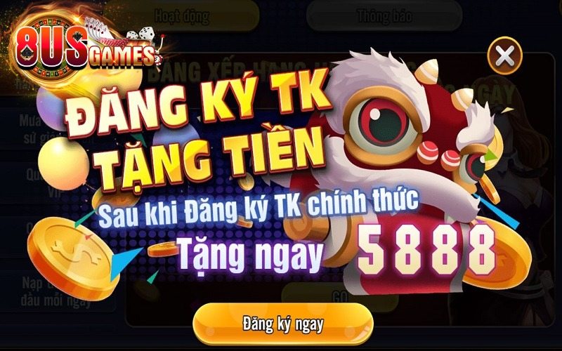 Sự kiện khuyến mãi 8US tặng 5888